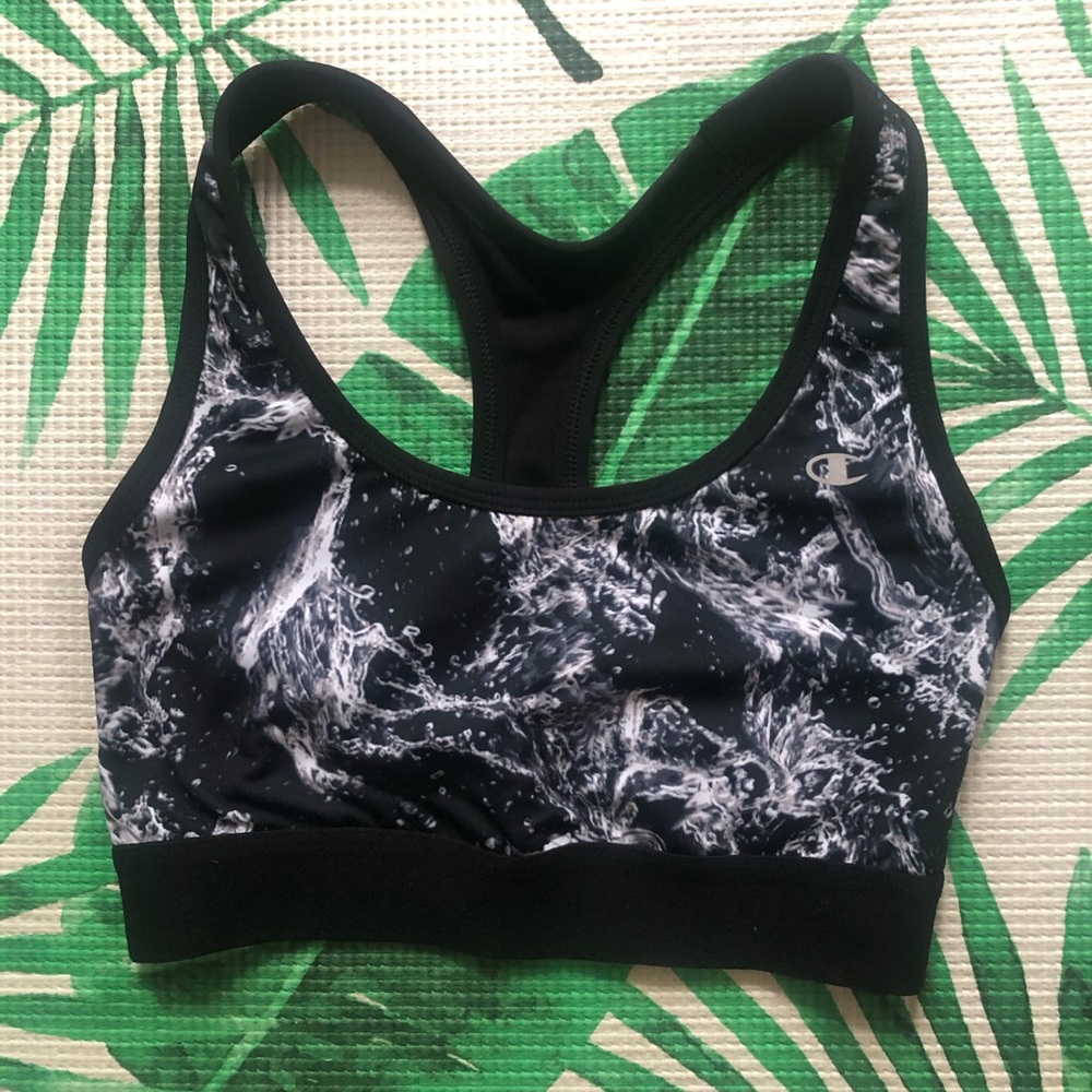 Under Armour Black & White Sports Bra
